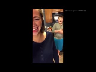 girl farts in front of her little brother, he is surprised